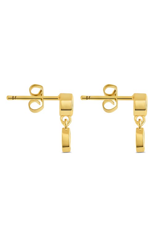 Sterling Forever Alice Cubic Zirconia Drop Earrings In Gold