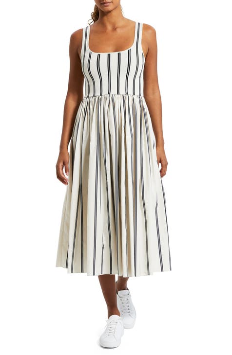 Gloss Stripe Midi Dress