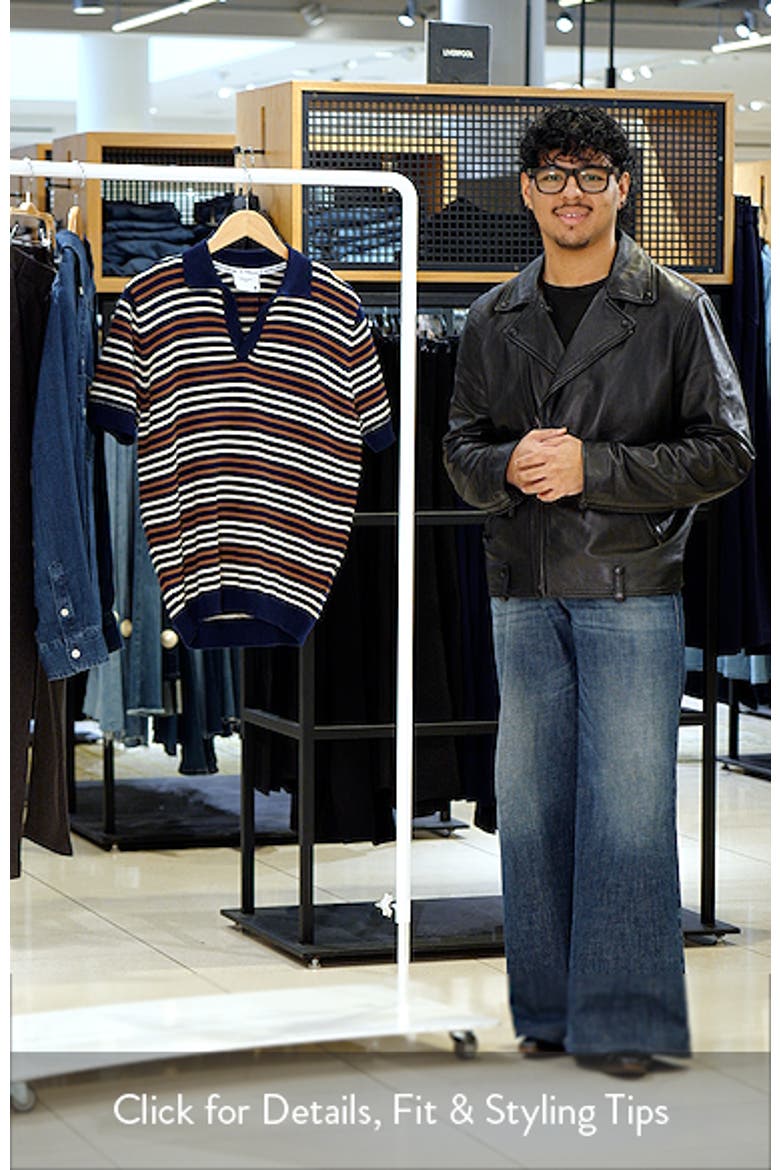 Douglas Stripe Johnny Collar Polo video