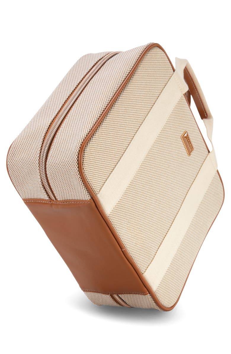 Stephanie Johnson Tropea Ivory Martha Large Briefcase Cosmetics Case, Alternate, color, Ivory