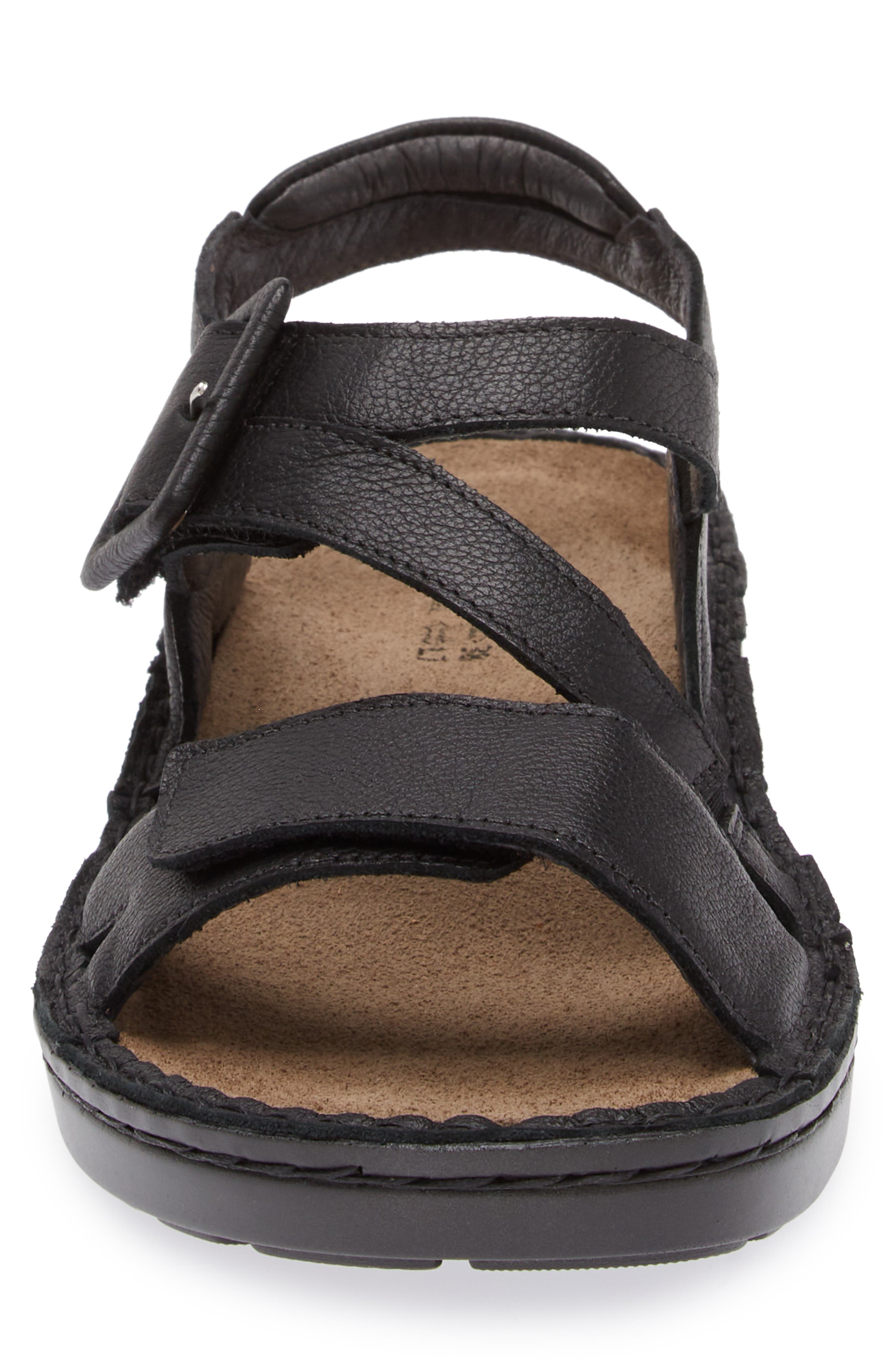 Naot Castelo Sandal, Alternate, color, Soft Black Leather
