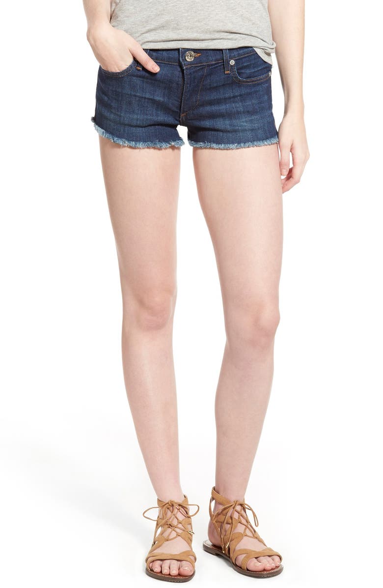 True Religion Brand Jeans Joey Flap Pocket Cutoff Denim Shorts, Main, color, 