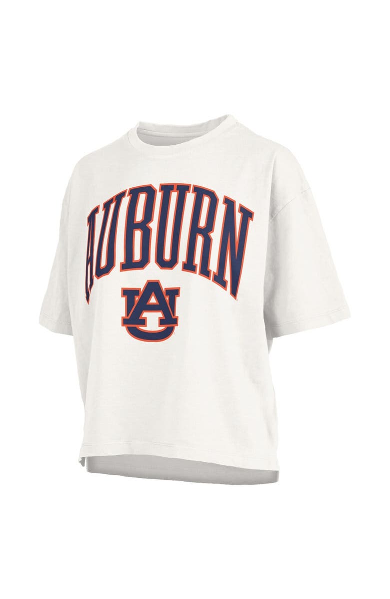 PRESSBOX Women's Pressbox  White Auburn Tigers Nelson T-Shirt, Alternate, color, White
