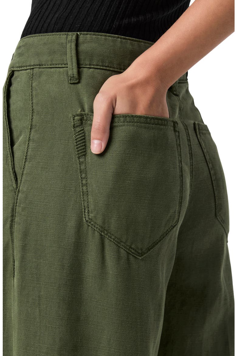 Aurora Pleated Wide Leg Pants, Alternate, color, VFRSTRGRN