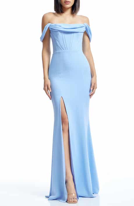 Dress the Population Melania Off the Shoulder Gown