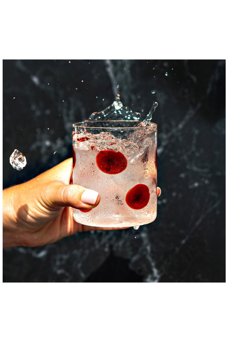 Set of 2 Drop Double Old Fashioned, Alternate, color, RED
