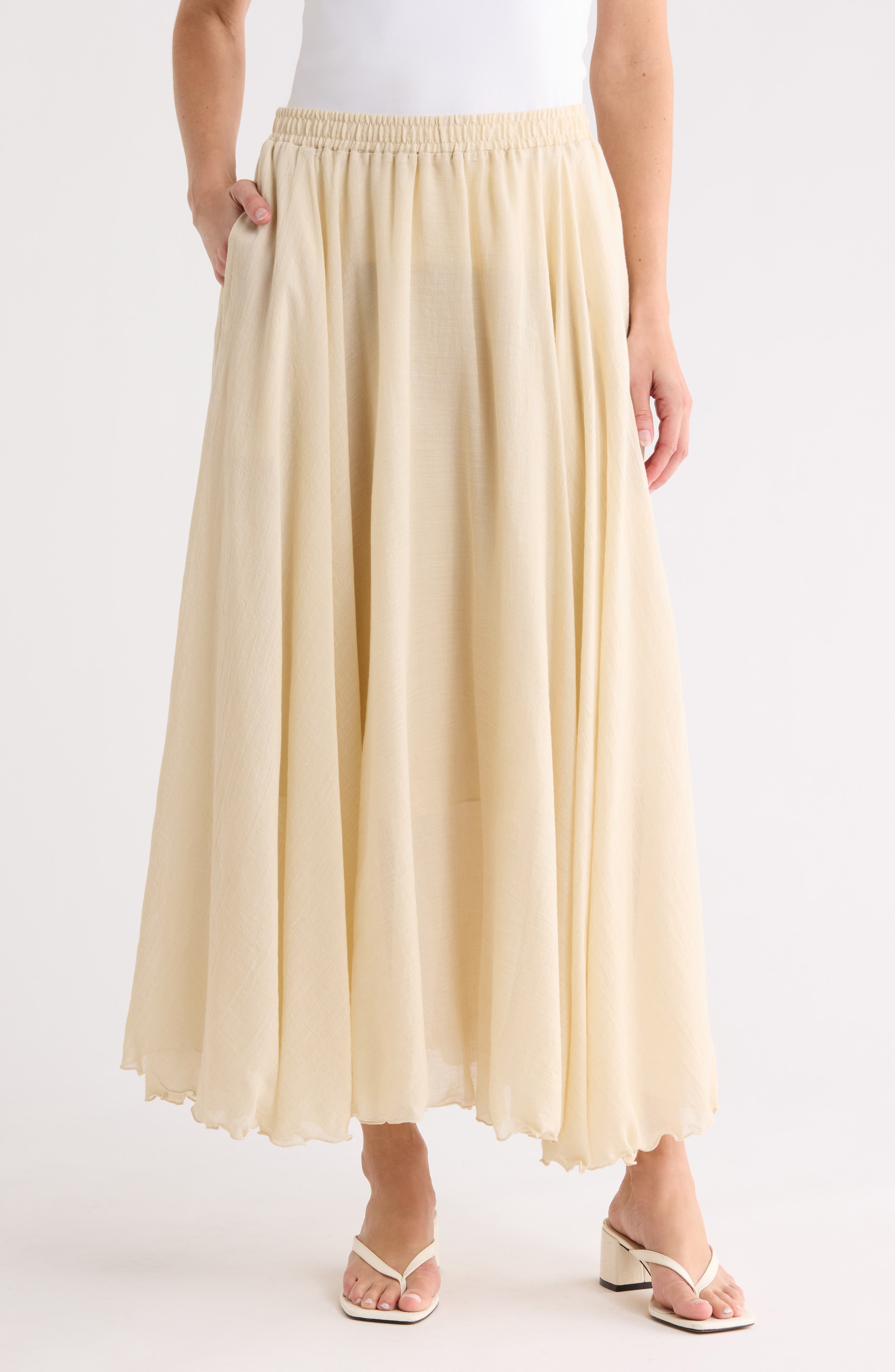 MAX STUDIO Gauze Skirt
