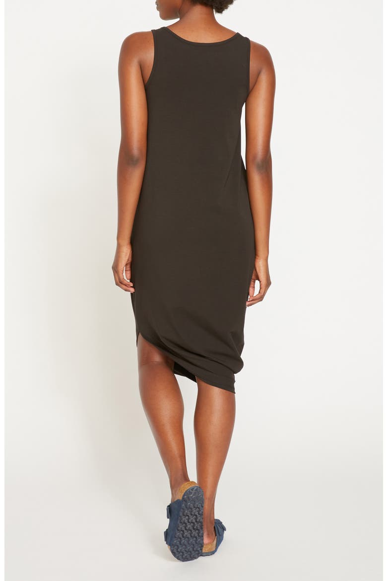 Iconic Geneva Asymmetric Tank Dress, Alternate, color, BLACK