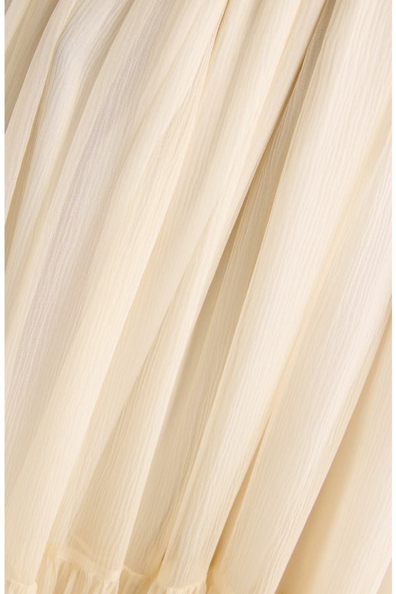 Tiered Silk Mousseline Skirt, Alternate, color, PRISTINE WHITE