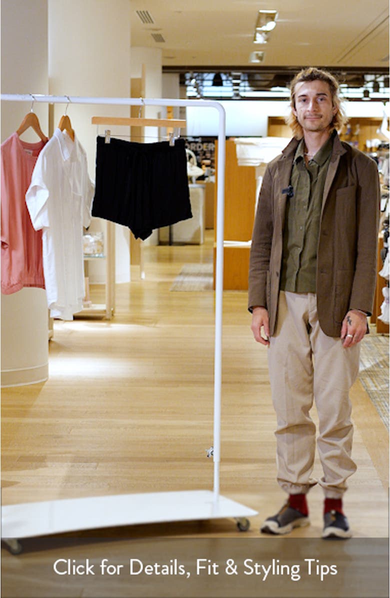 High Waist Flowy Satin Drawstring Shorts, sales video thumbnail