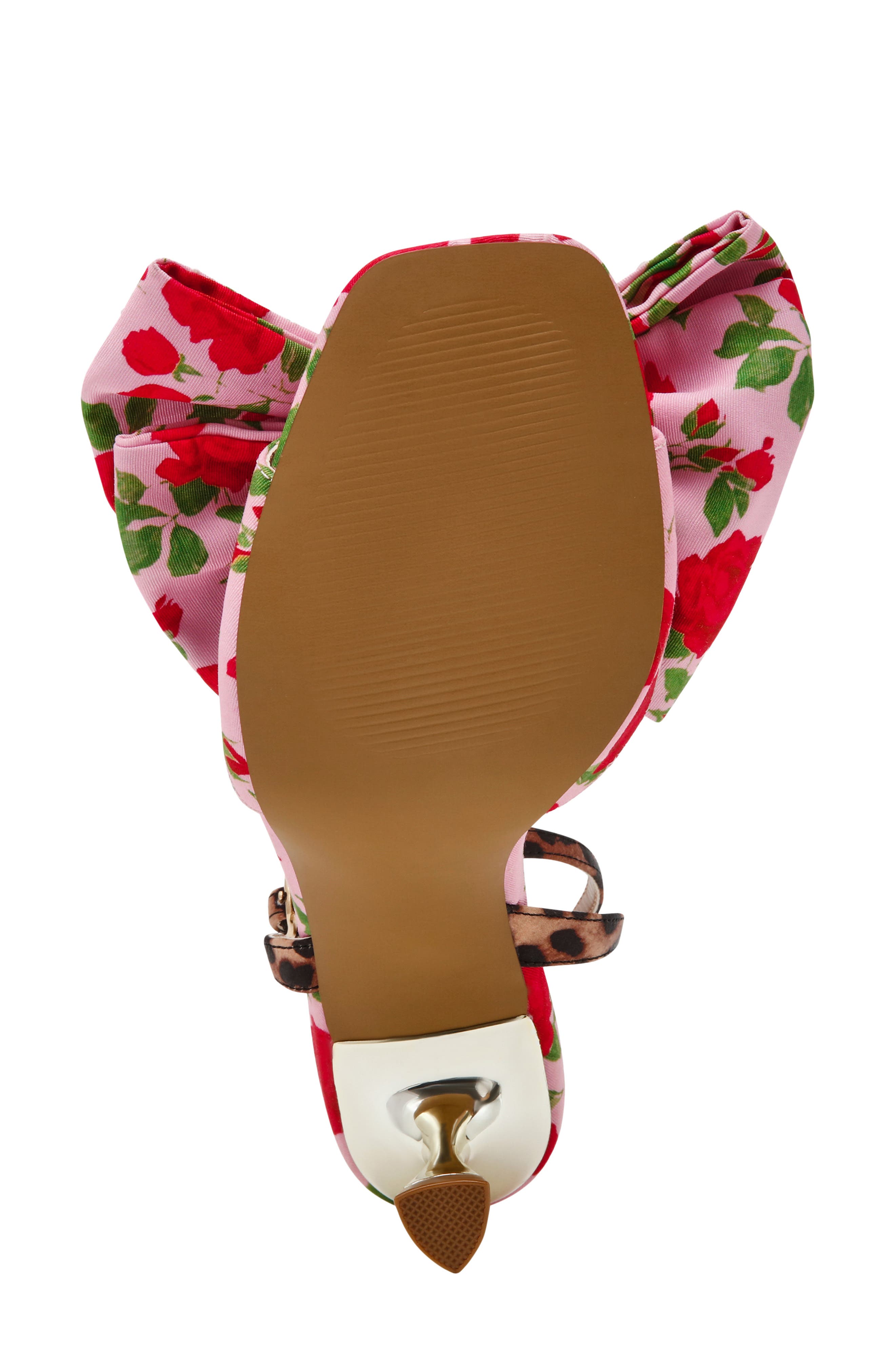 Arden Ankle Strap Sandal, Alternate, color, PINK ROSE FLORAL