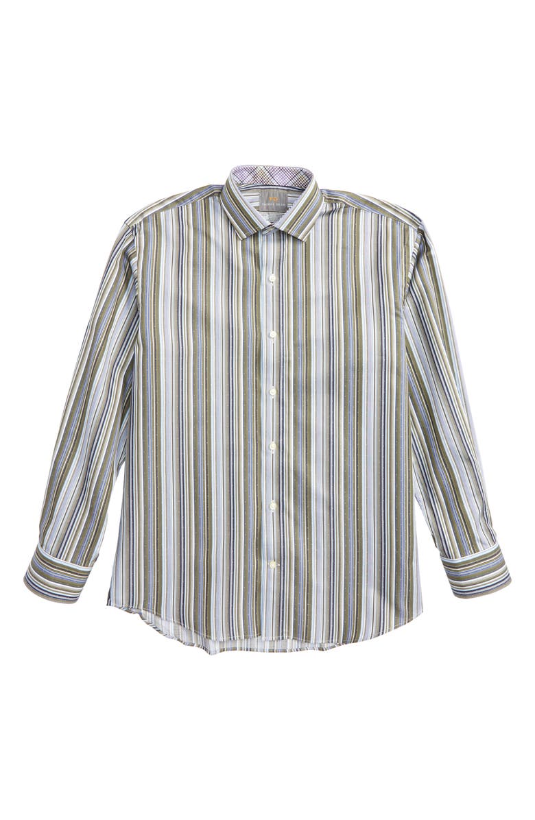 Thomas Dean Stripe Dress Shirt, Main, color, 