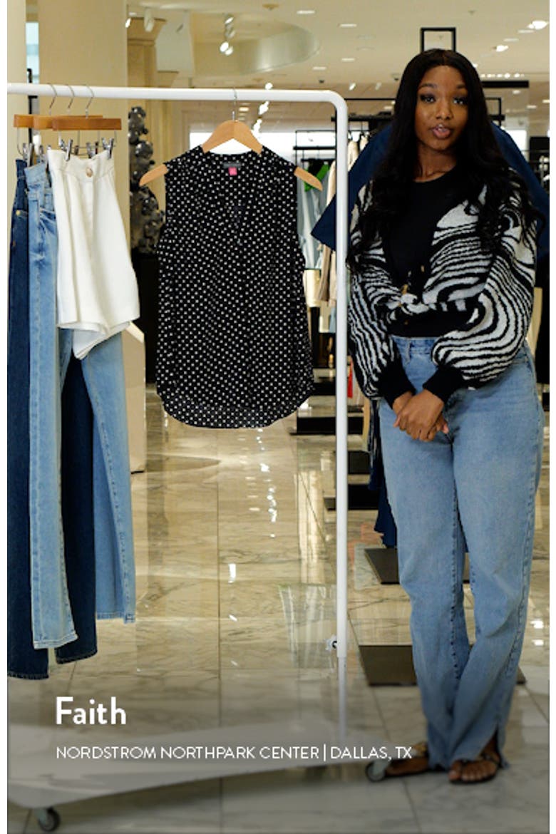 Polka Dot Sleeveless Blouse video