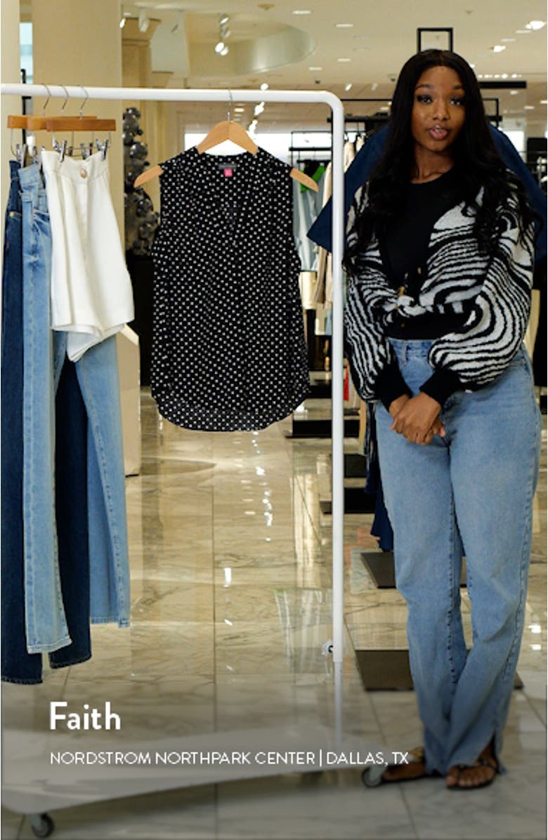 Polka Dot Sleeveless Blouse, sales video thumbnail