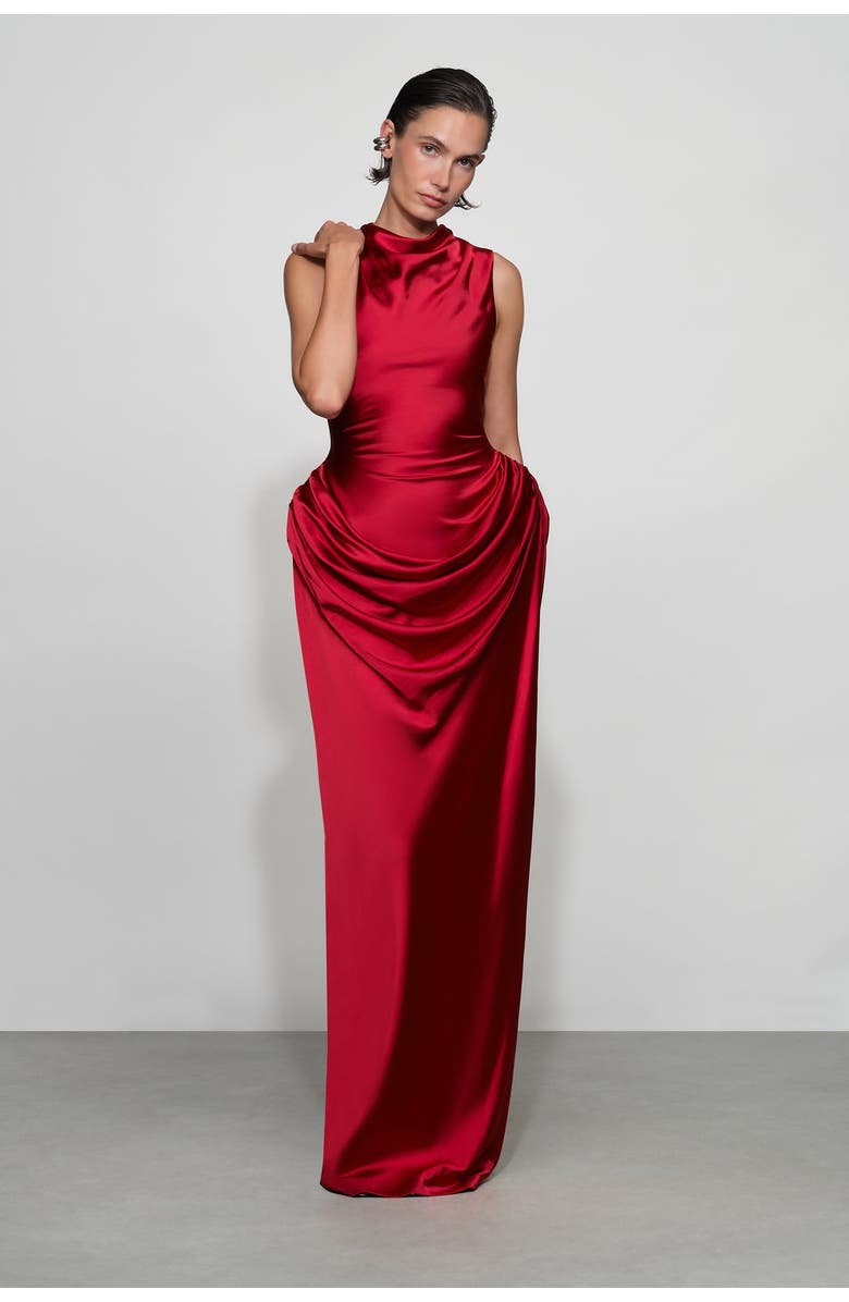 Et Ochs Genevieve Gown, Main, color, Lipstick Red