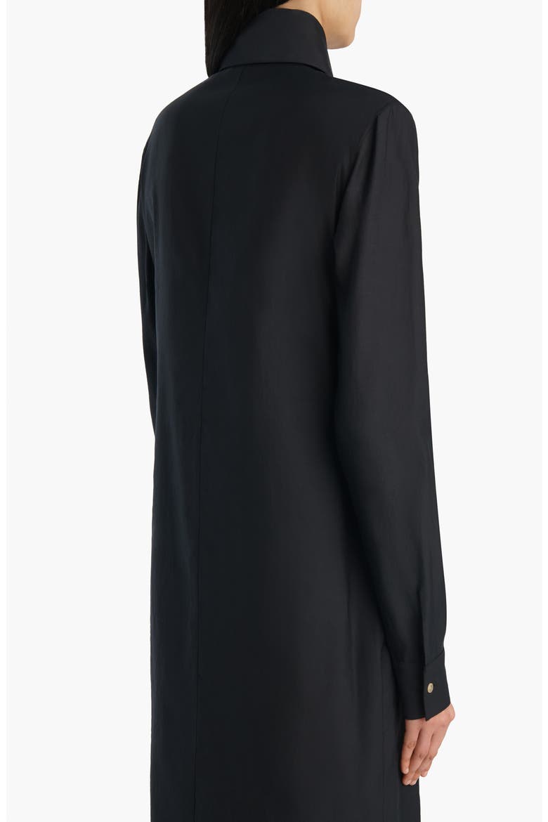 Ivanna Organza Midi Shirtdress, Alternate, color, BLACK