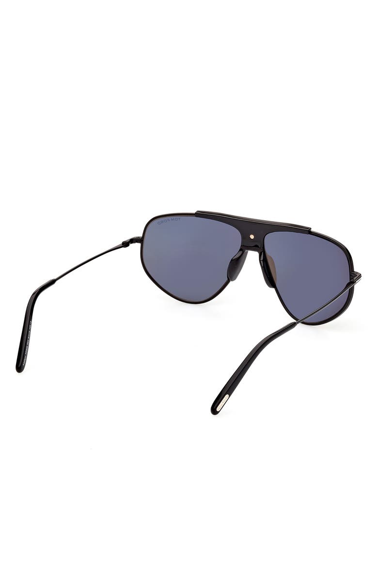 TOM FORD Addison 61mm Aviator Sunglasses, Alternate, color, 