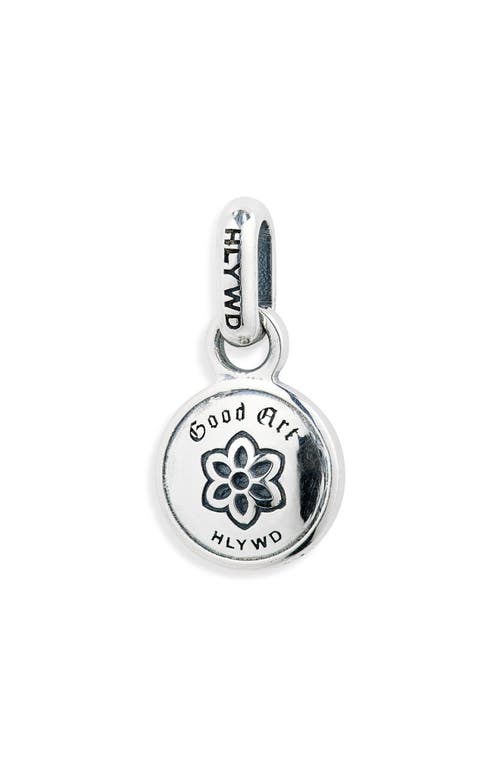 Shop Good Art Hlywd Ruby Lotus Pendant In Silver/rubies