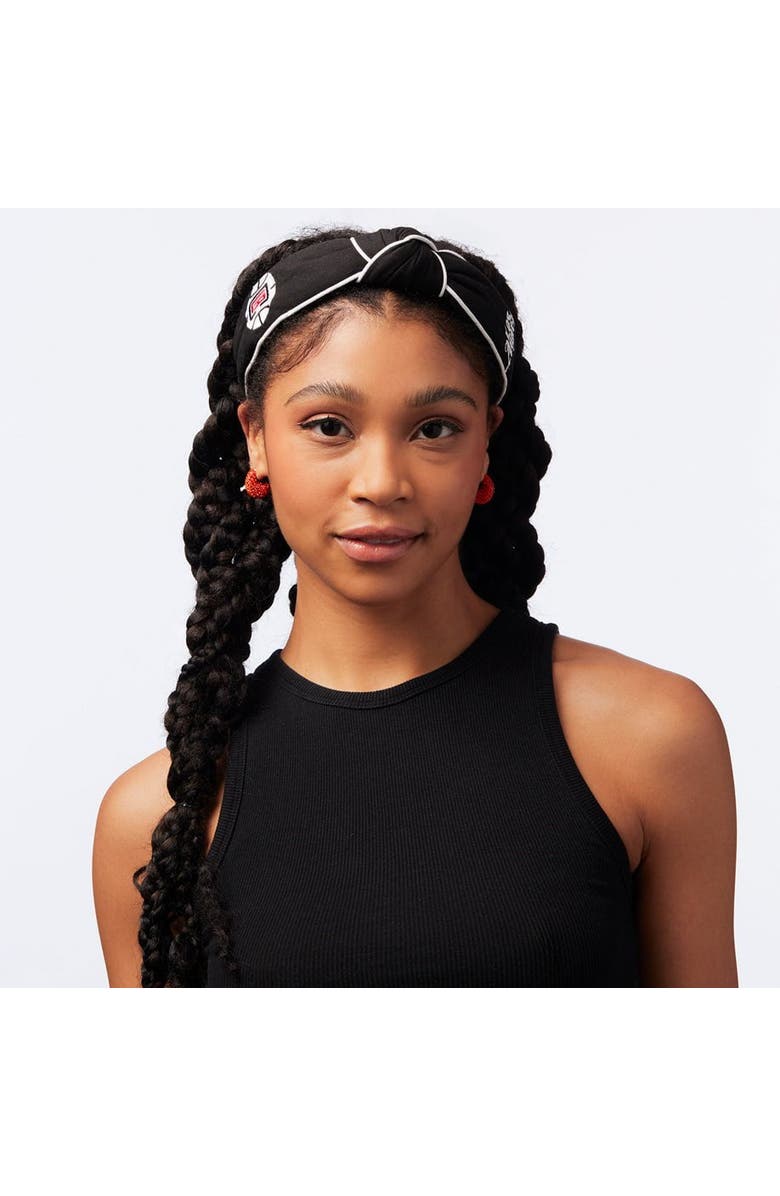 Lele Sadoughi NBA La Clippers Embroidered Headband, Alternate, color,
