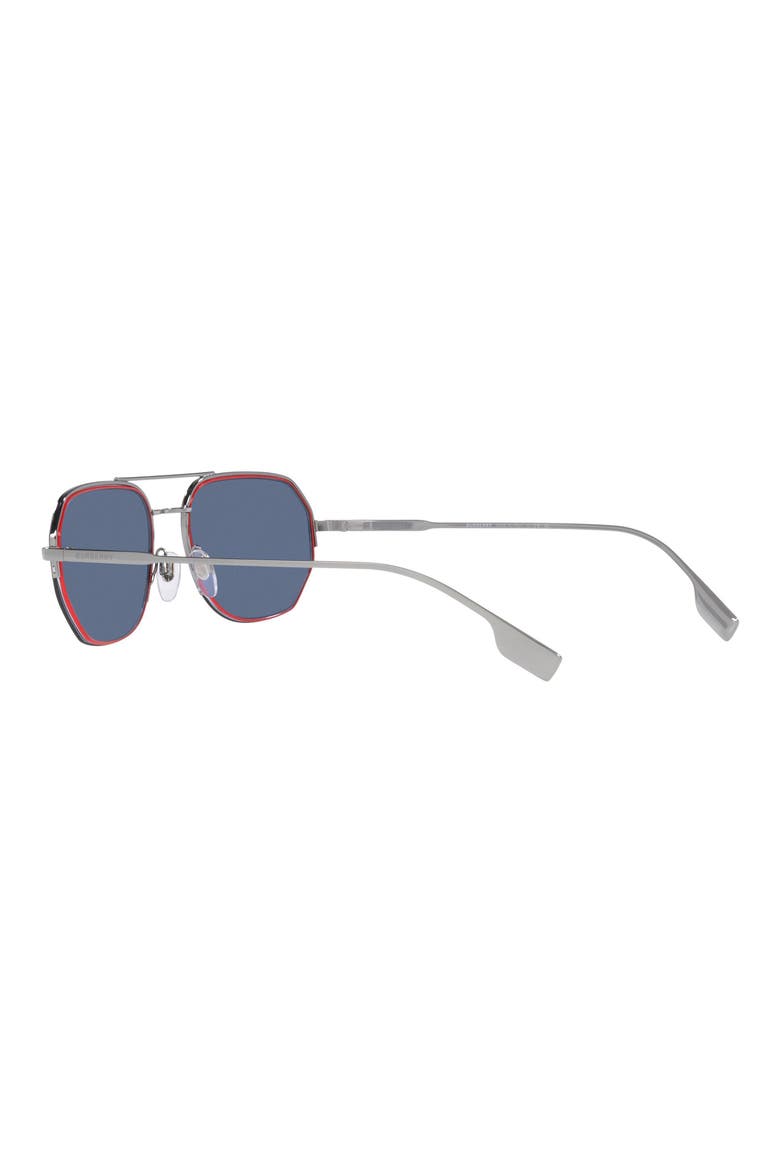 57mm Aviator Sunglasses, Alternate, color, GUNMETAL