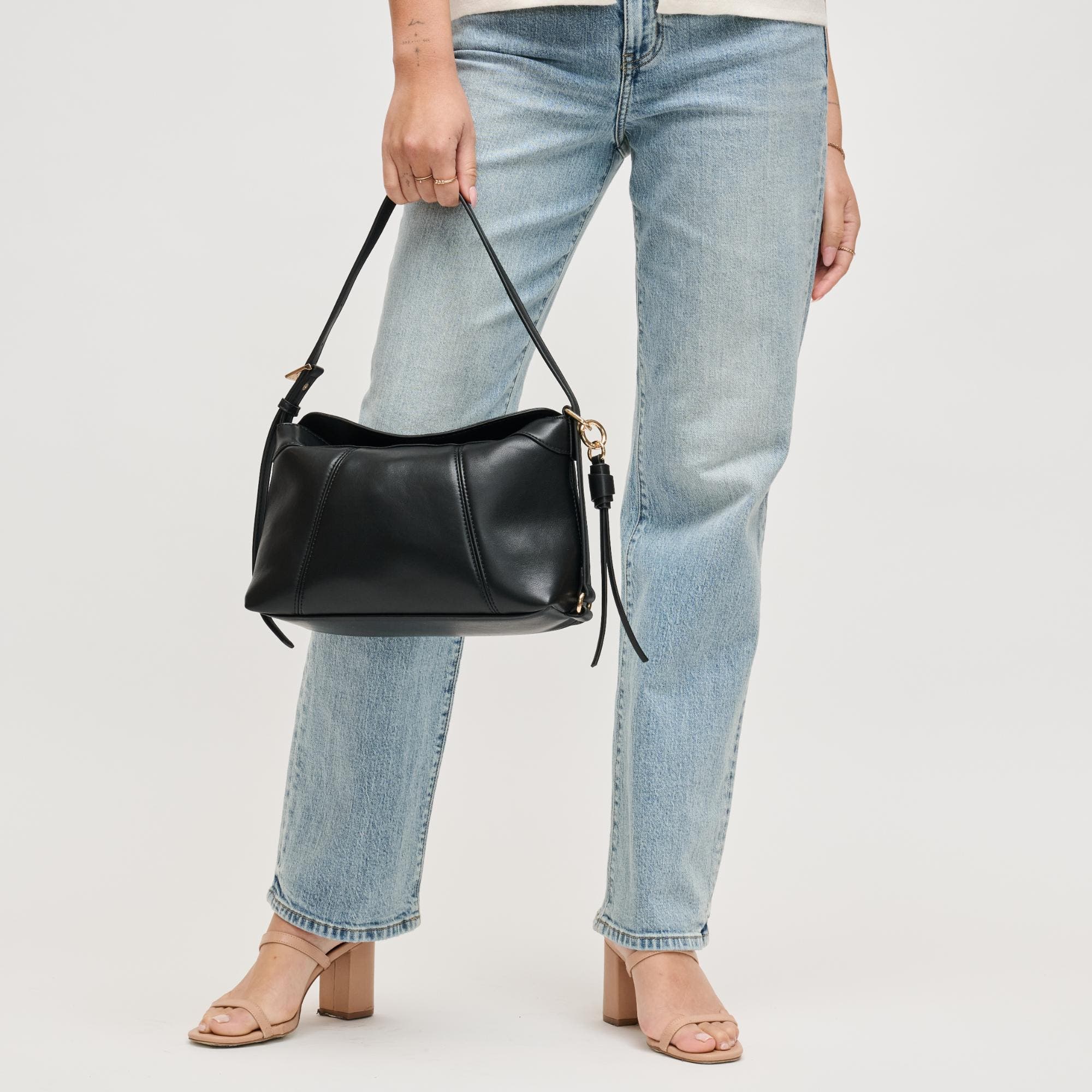 URBAN EXPRESSIONS HANDBAGS Waylon Shoulder Bag, Alternate, color, Black