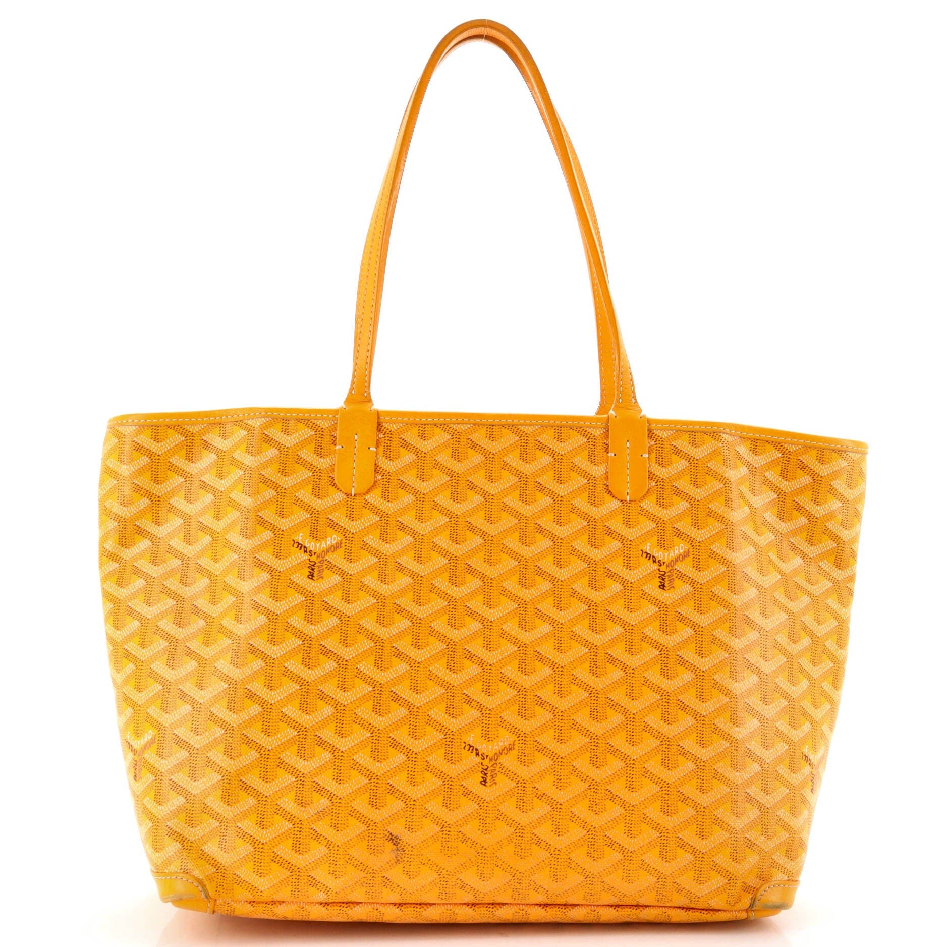 Pre-Owned Goyard Artois Tote Coated Canvas PM, Alternate, color, Yellow