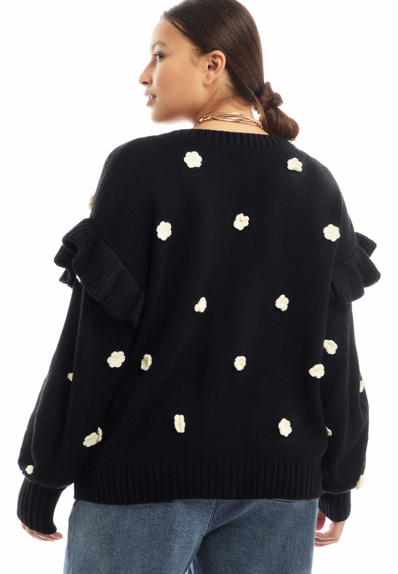 Ruffle-Sleeve Cardigan - image 2