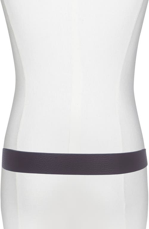 Vince Pebble Leather Belt In Brown