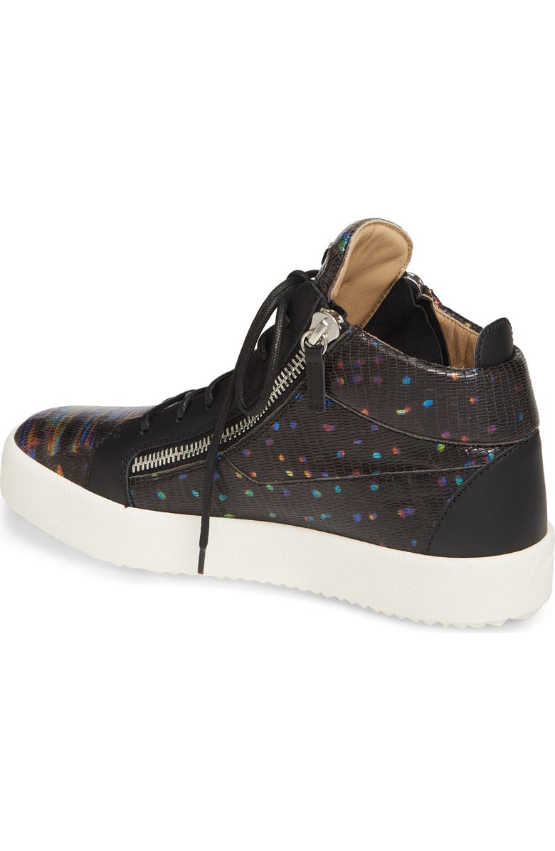 Giuseppe Zanotti Croc Embossed Sneaker, Alternate, color,