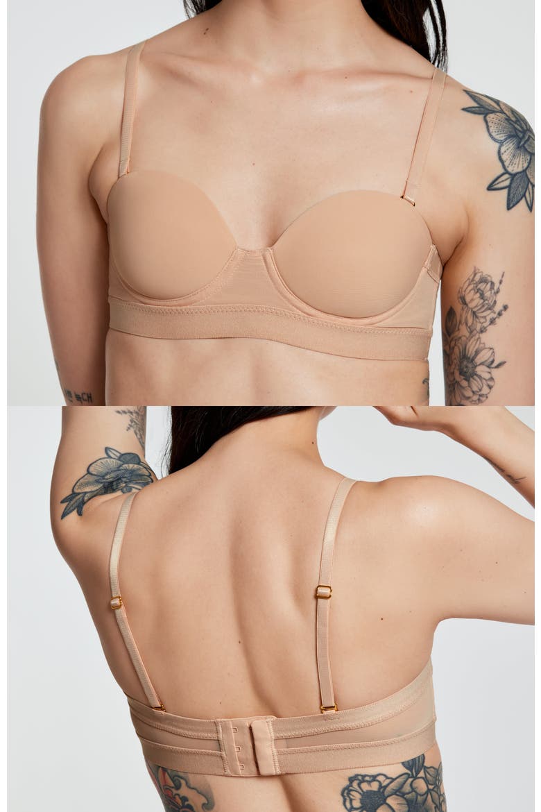 MVP Multiway Strapless Bra, Alternate, color, Buff