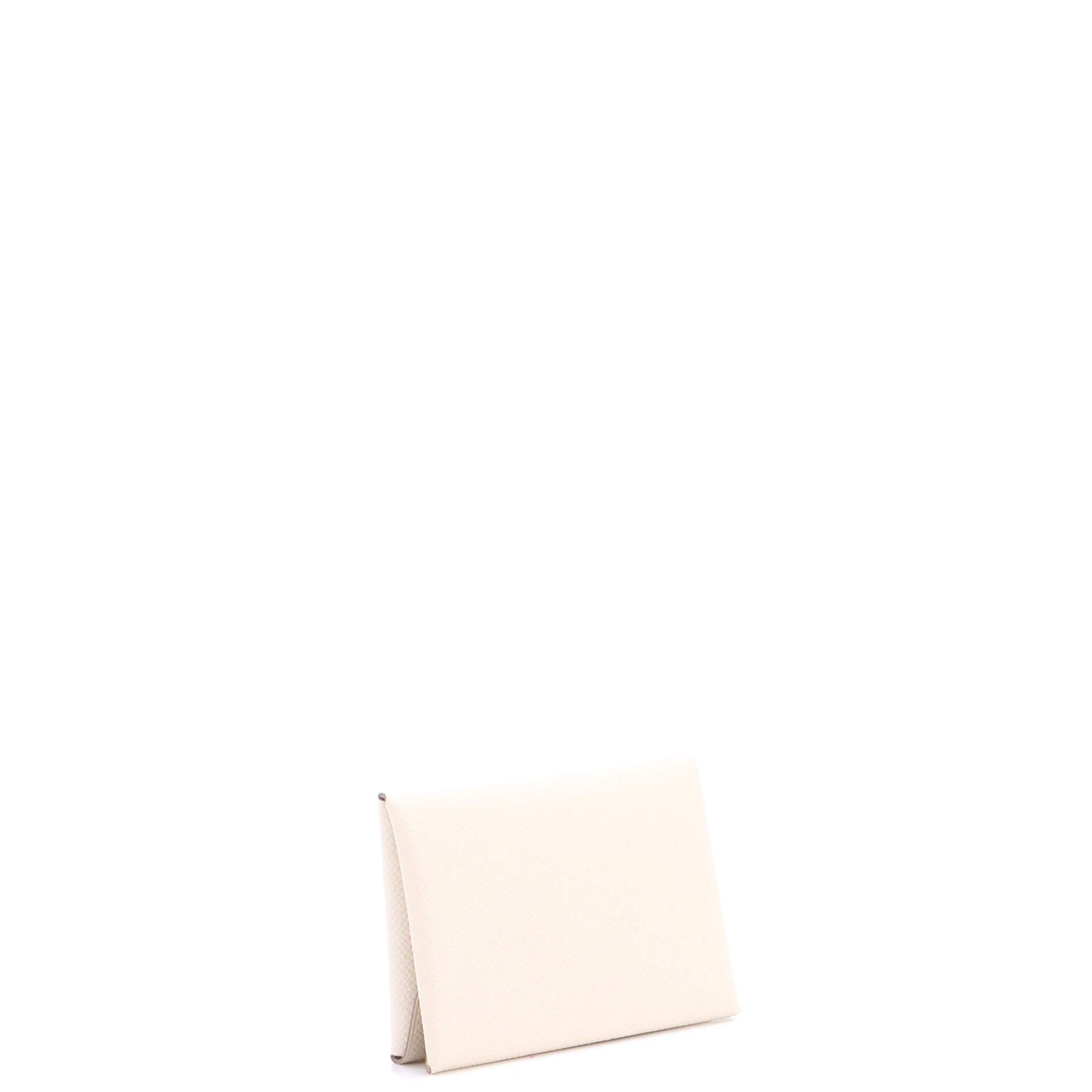 Calvi Duo Card Holder Epsom, Alternate, color, White