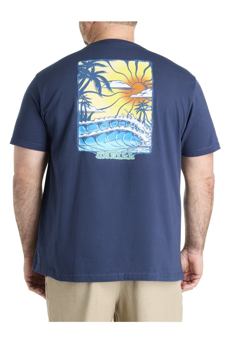 Big & Tall Minds Eye Graphic Tee, Main, color, NAVY
