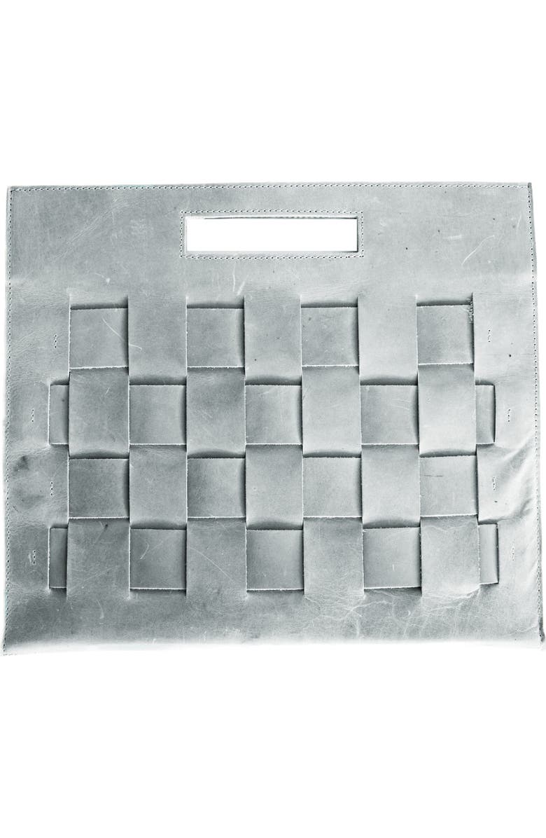 SutiSana USA Woven Laptop Clutch, Alternate, color, Glacial Gray