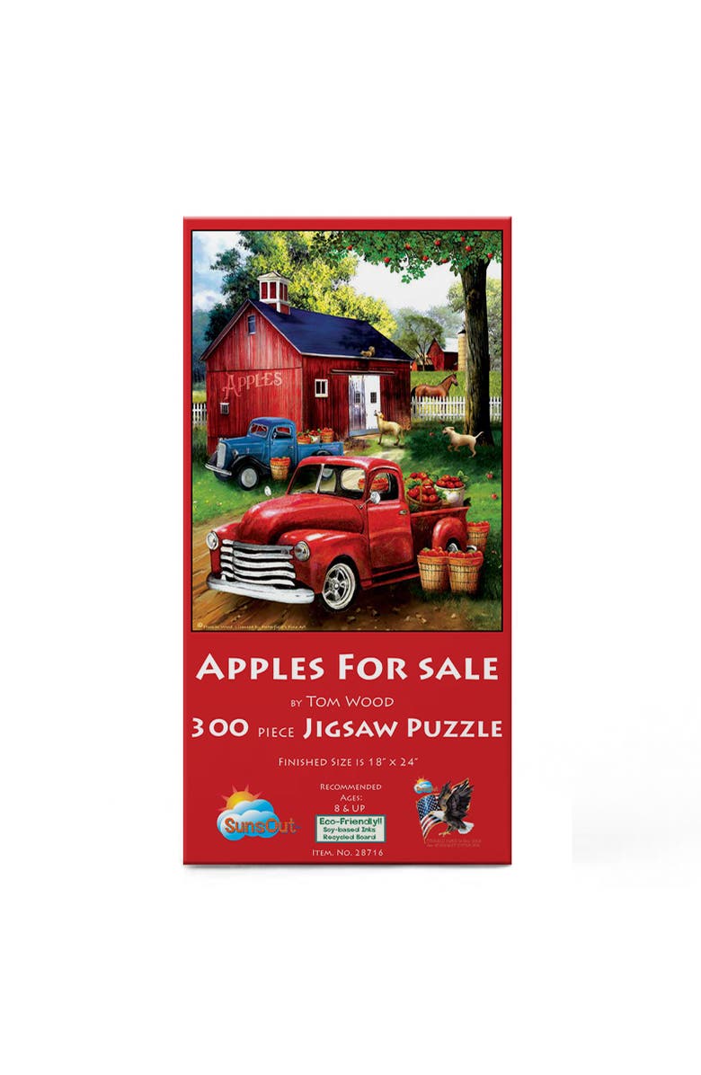 Sunsout Apples for Sale 300 piece Jigsaw Puzzle for Adults, Alternate, color, Multicolor