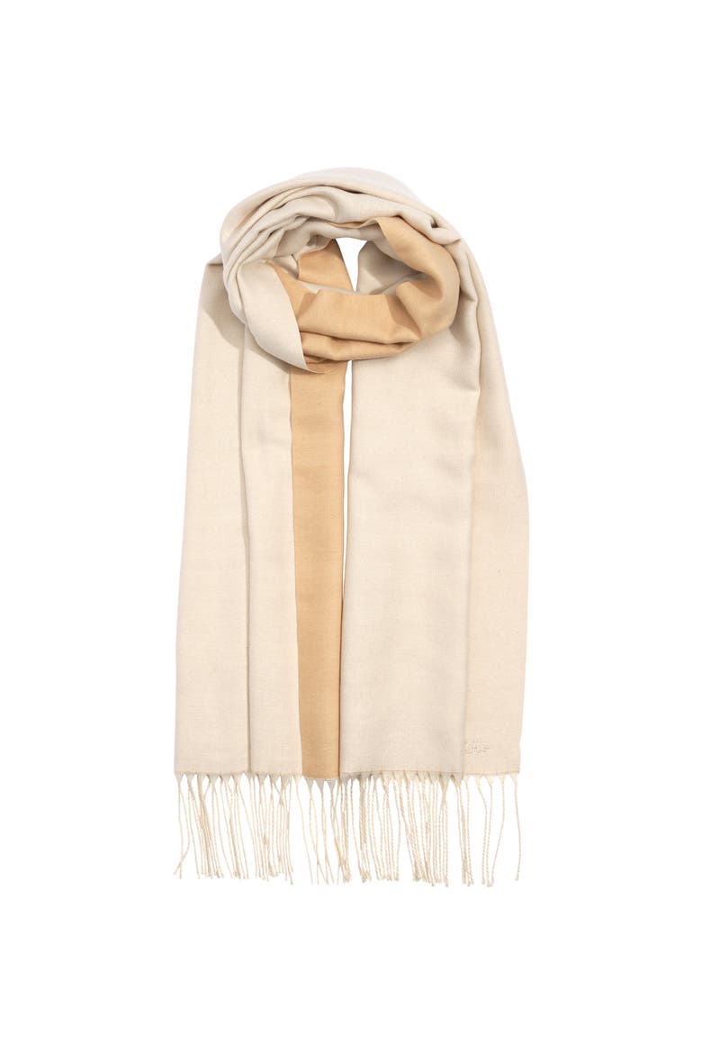 Double Face Scarf, Alternate, color, Pebble