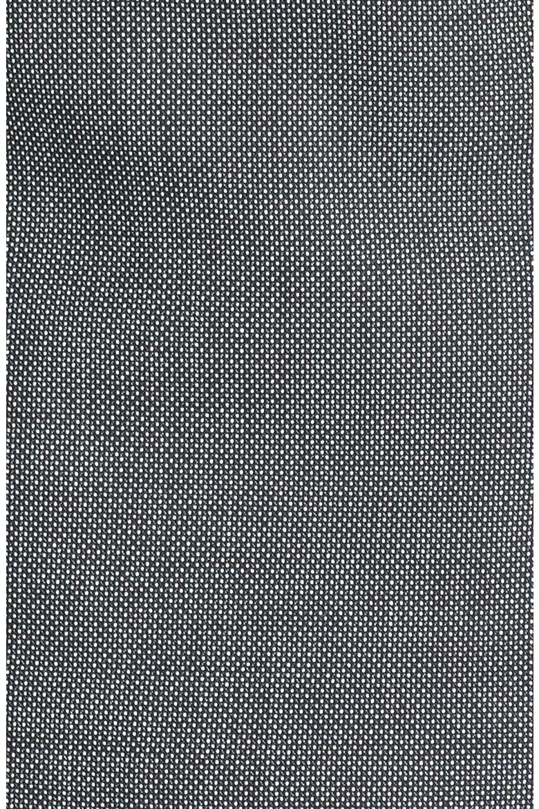 Pleat Peplum Suit Jacket, Alternate, color, BLACK BIRDSEYE PATTERN