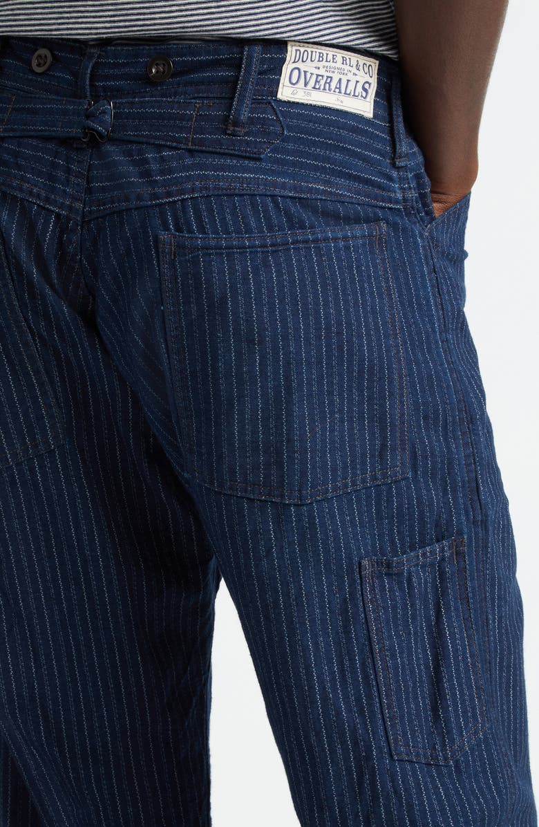 Double RL Eastman Pinstripe Buckle Back Cotton Pants, Alternate, color, 