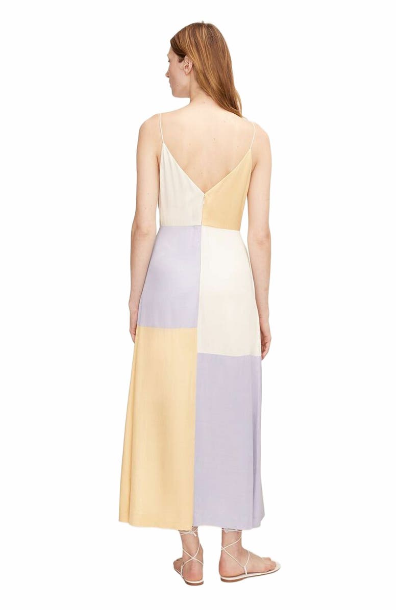 Rebecca Taylor Color-Blocked Twill Dress, Alternate, color, Colorblock Sorbet Combo