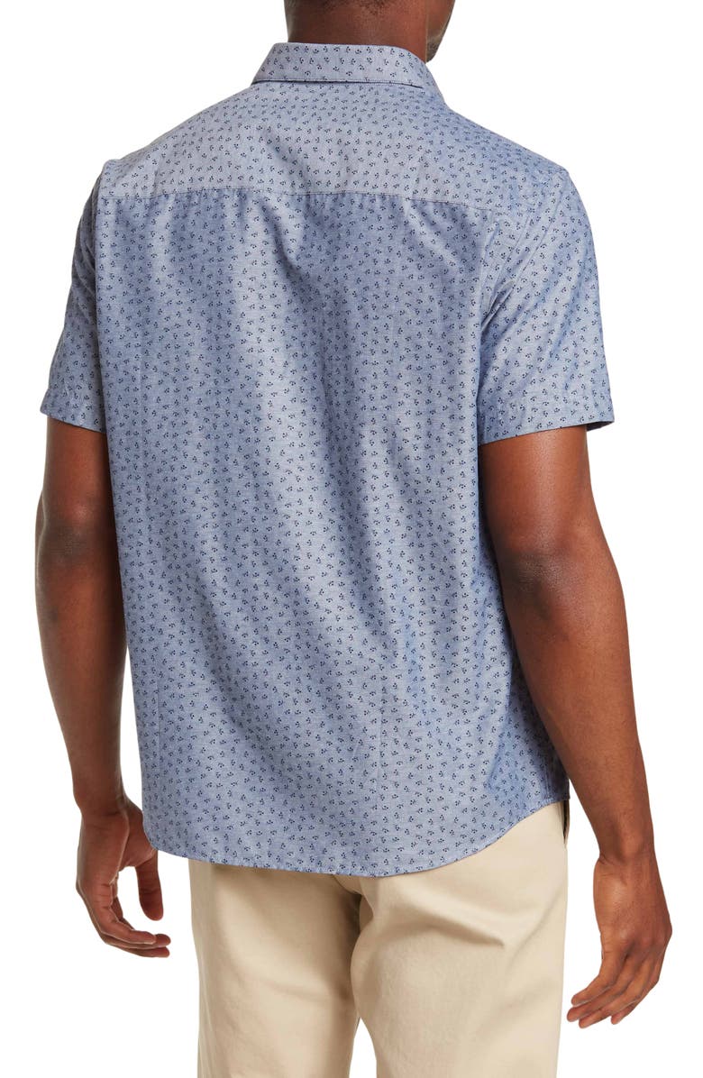 WESTZEROONE Kaiser Short Sleeve Woven Shirt, Alternate, color,