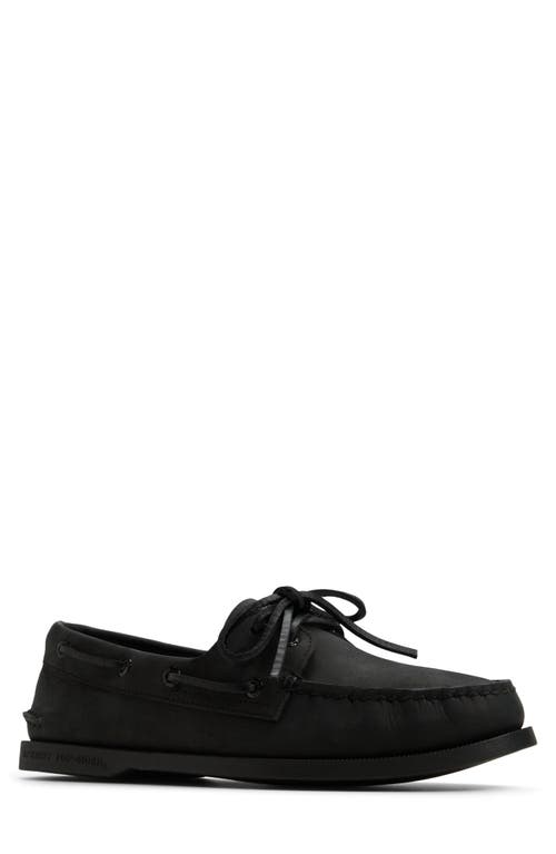 Sperry Authentic Original 2-eye Boat Shoe In Black