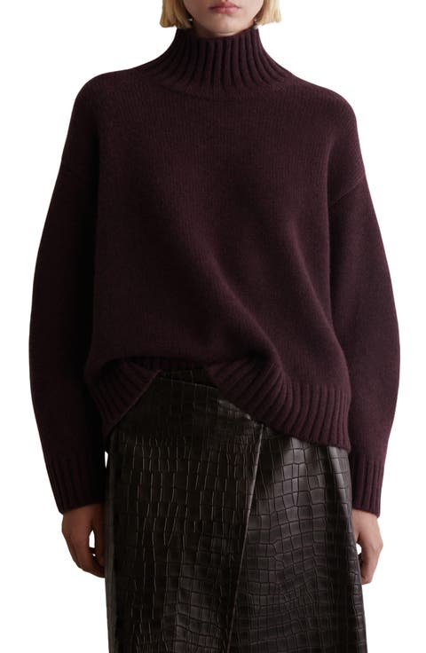 Funnel Neck Cashmere Sweater