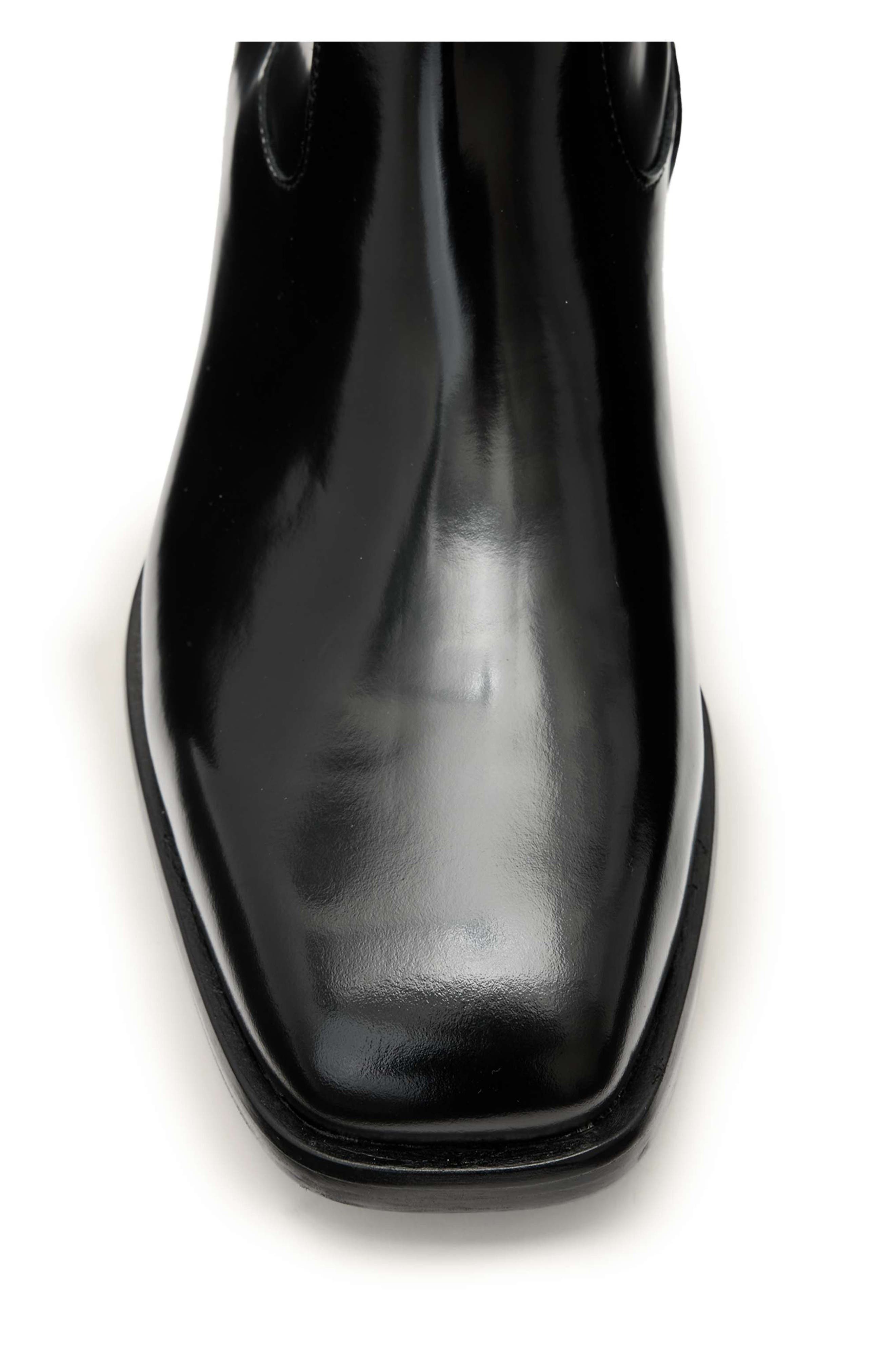 AllSaints Milton Ankle Boot, Alternate, color, Black Shine