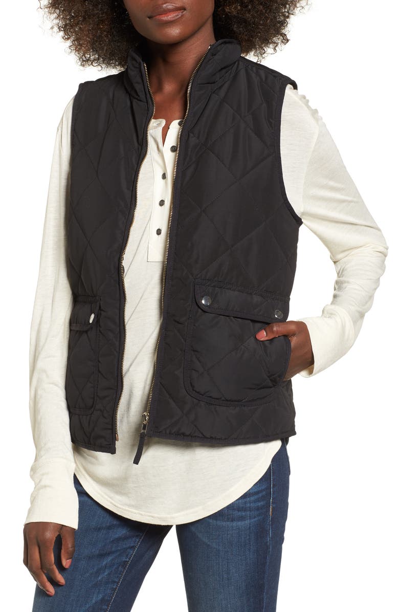 Thread & Supply Wanderer Quilted Vest, Main, color, 