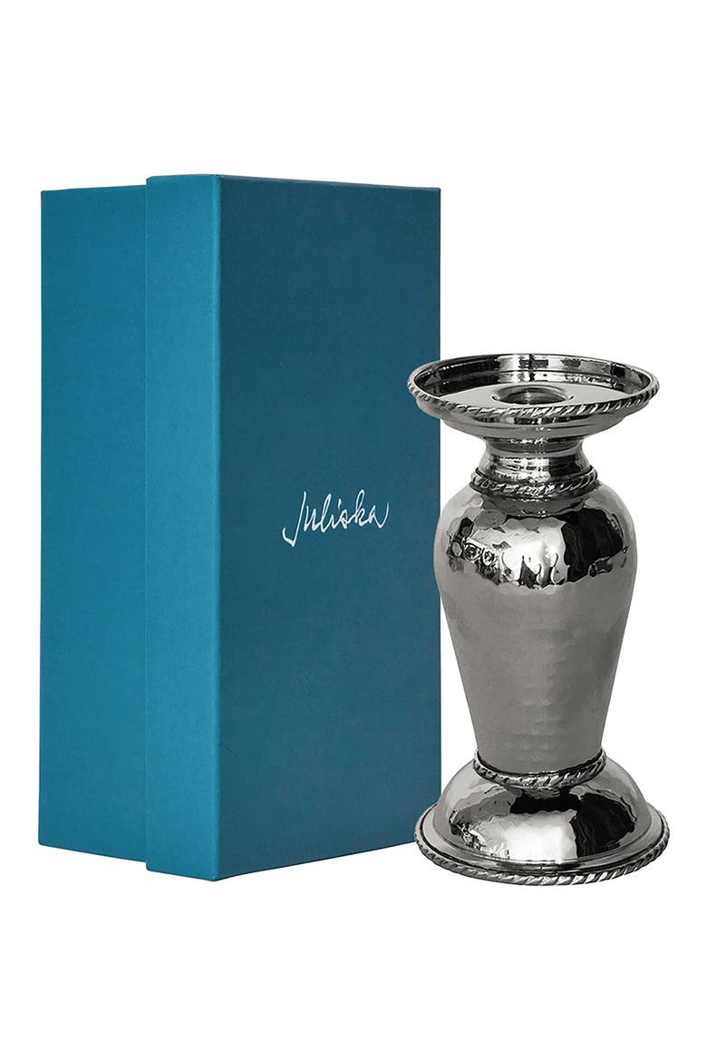 Graham 7-Inch Candleholder, Alternate, color, SILVER