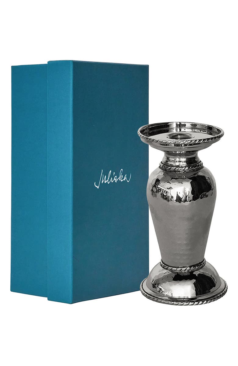 Juliska Graham 7-Inch Candleholder, Alternate, color, Silver