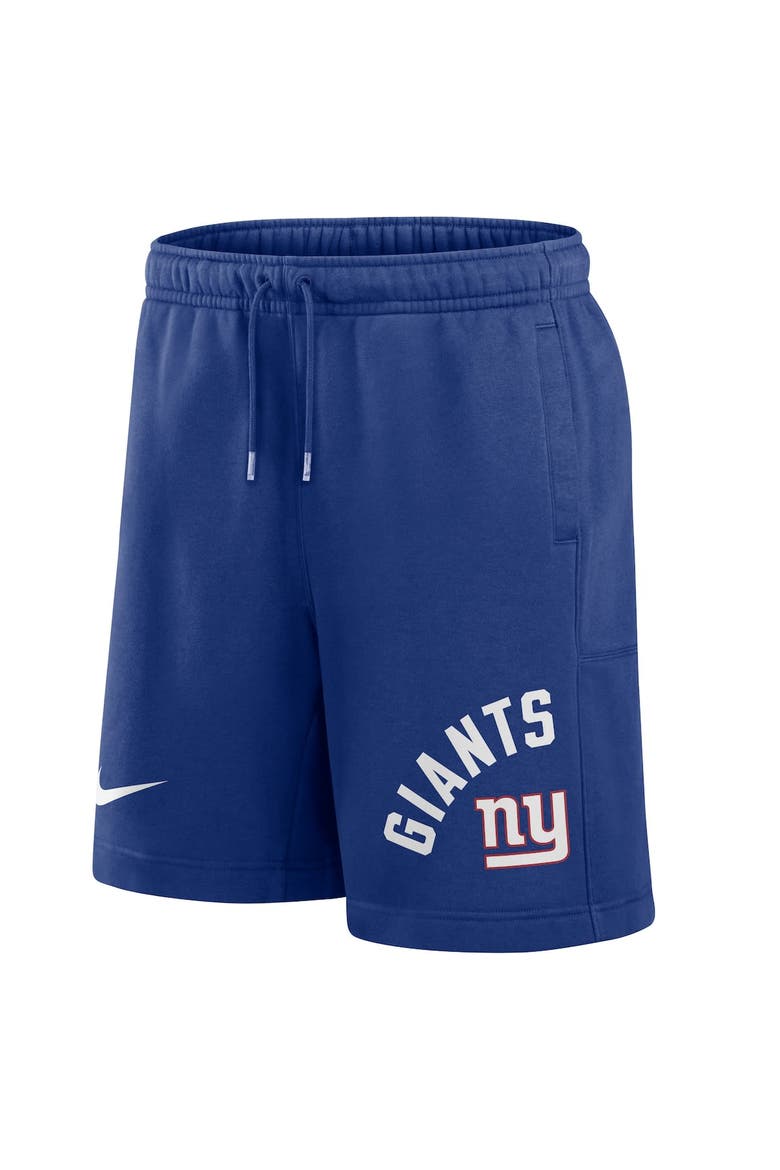 Men's Nike Royal New York Giants Arched Kicker Shorts, Alternate, color, Royal