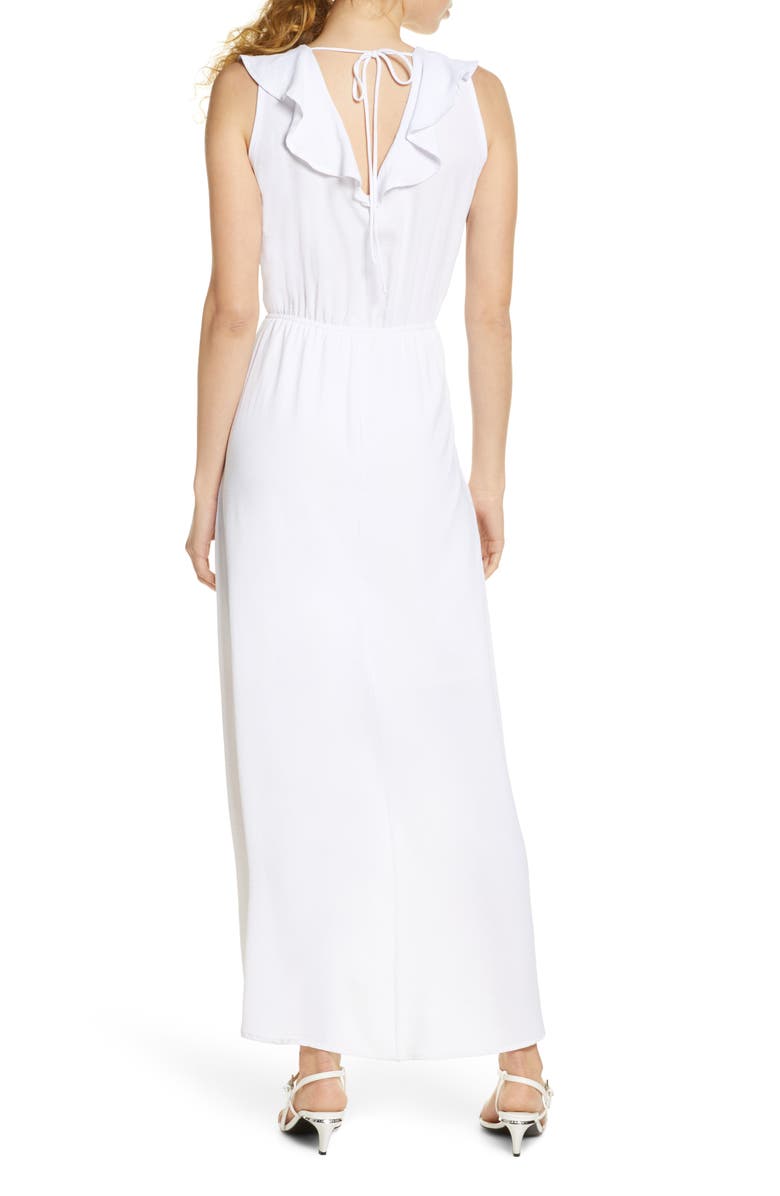 Fraiche by J Ruffle Faux Wrap Maxi Dress, Alternate, color, 