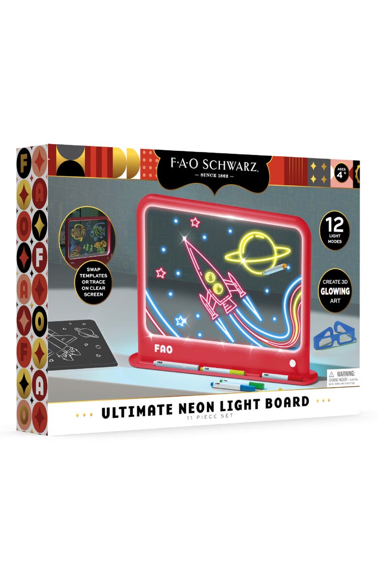 FAO Schwarz Drawing Light Designer Toy, Main, color, Red