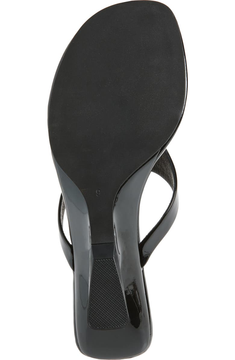 Jeffrey Campbell Medellin Wedge Flip Flop, Alternate, color, Black Patent
