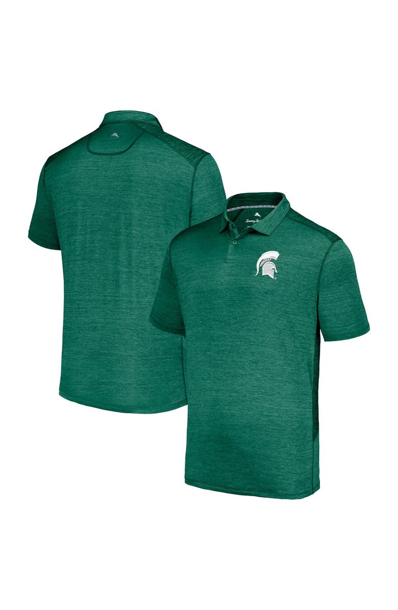 Tommy Bahama Men's Tommy Bahama Green Michigan State Spartans Delray IslandZone Polo, Main, color, Green